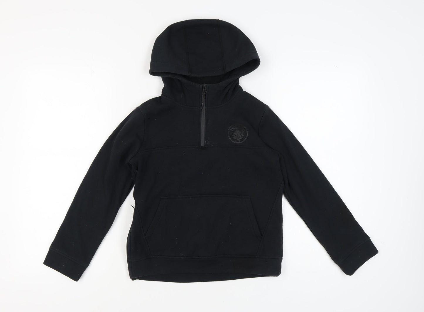 Manchester City Boys Black Hoodie 10-11 Years Football Style