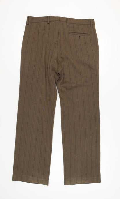 Peter Werth Men's Brown Dress Pants, Size 34