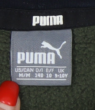 Puma Boys Green Pullover Hoodie - 9-10 Years