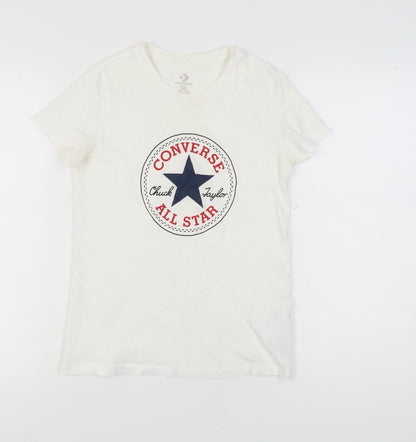 Converse Unisex White XS T-Shirt Classic Fit