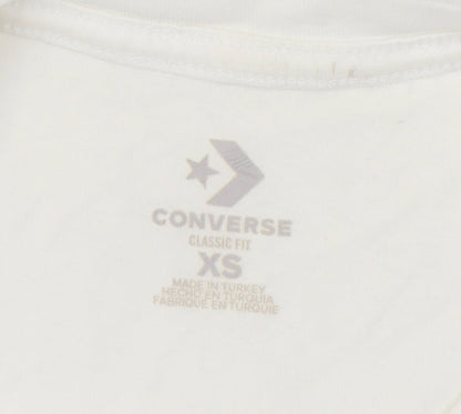 Converse Unisex White XS T-Shirt Classic Fit