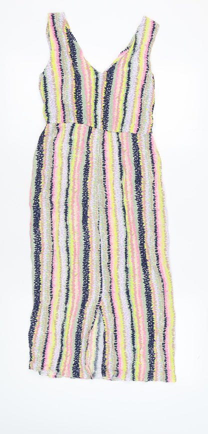 Warehouse Women Multicoloured Viscose Dress Size 12