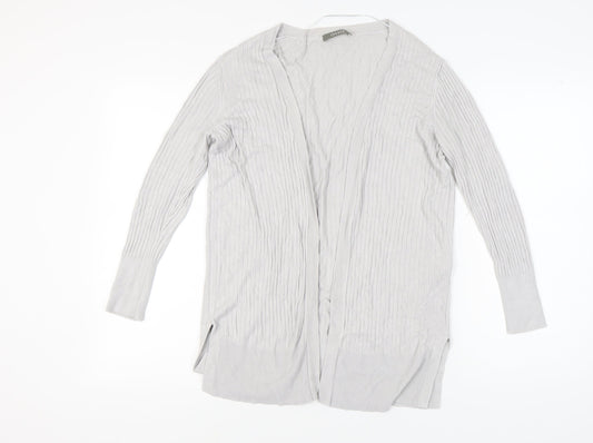 Womens UK Size S Oasis Grey Cardigan Jumper