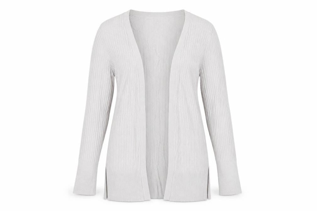 Womens UK Size S Oasis Grey Cardigan Jumper