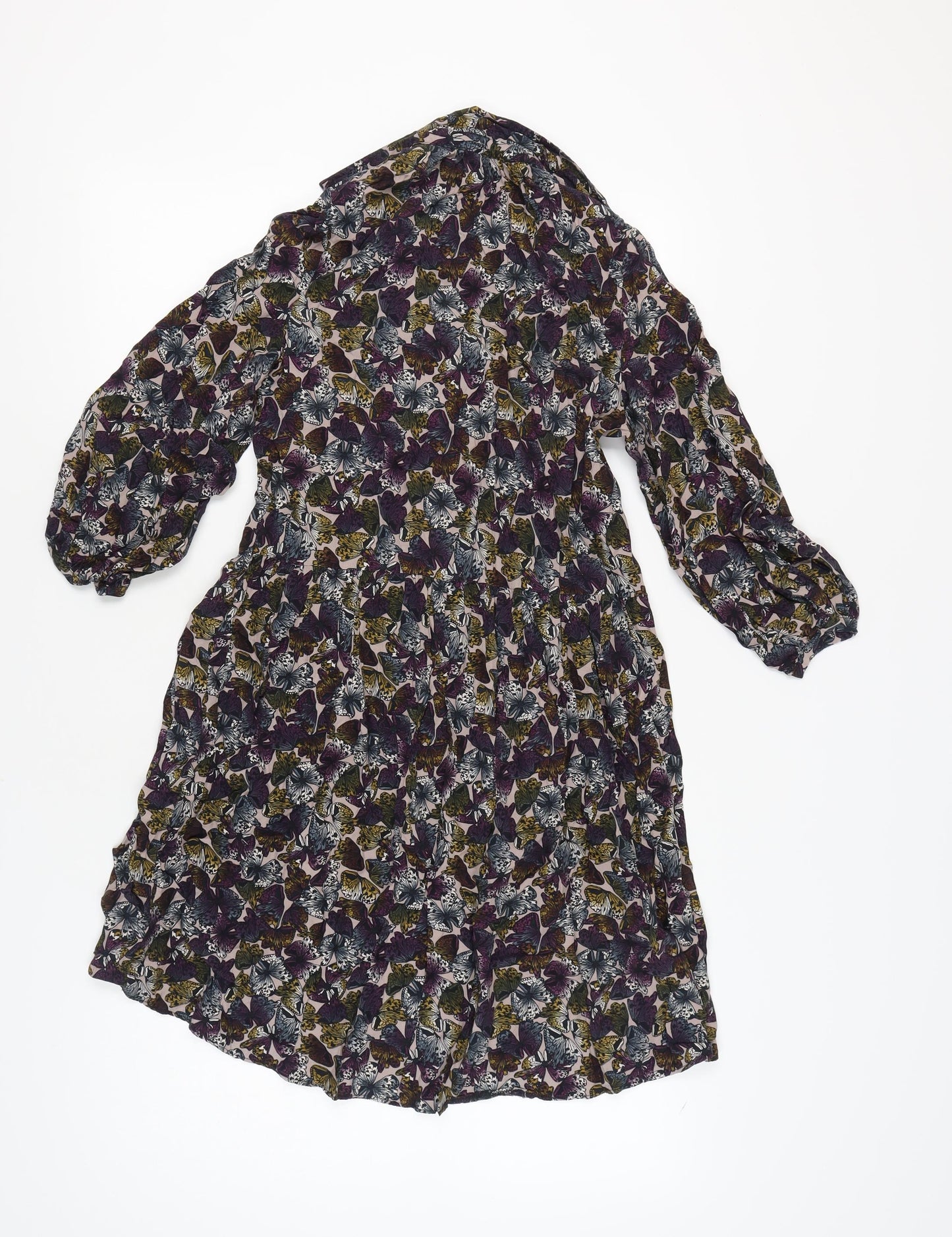 Next Women's Multicoloured Floral Dress Size 12