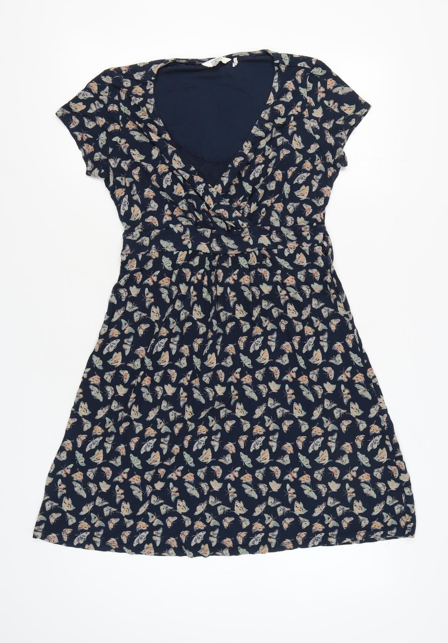 Fat Face Women’s Blue Butterflies A-Line Dress Size 12
