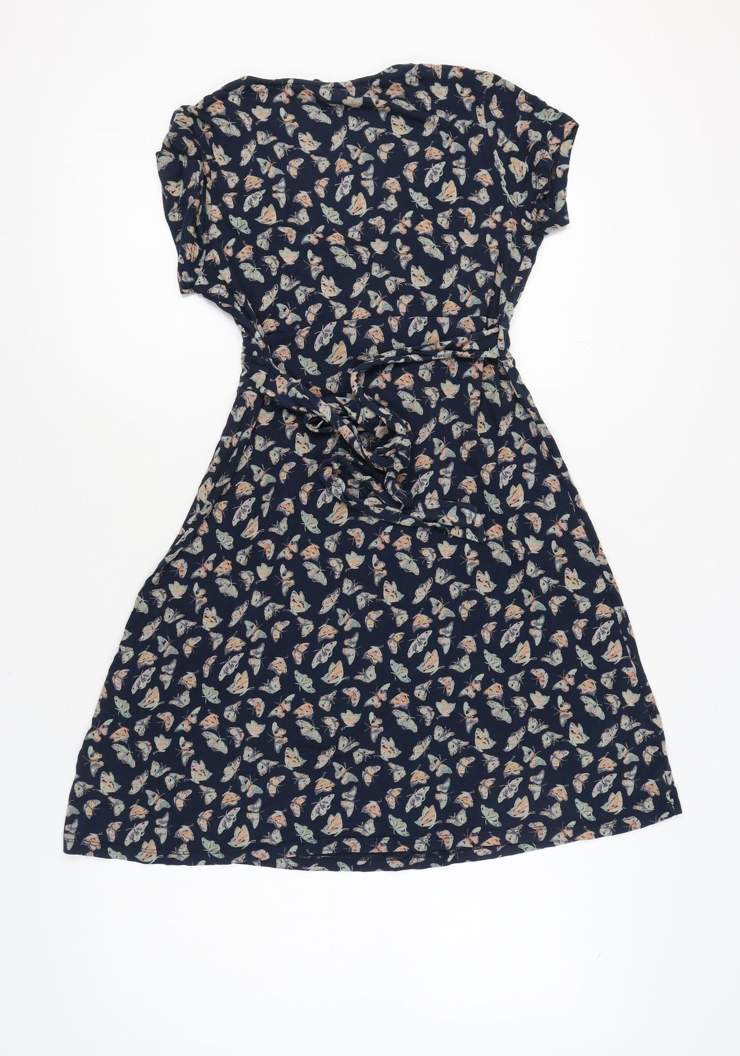 Fat Face Women’s Blue Butterflies A-Line Dress Size 12