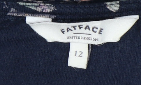 Fat Face Women’s Blue Butterflies A-Line Dress Size 12
