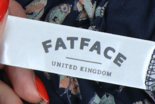 Fat Face Women’s Blue Butterflies A-Line Dress Size 12