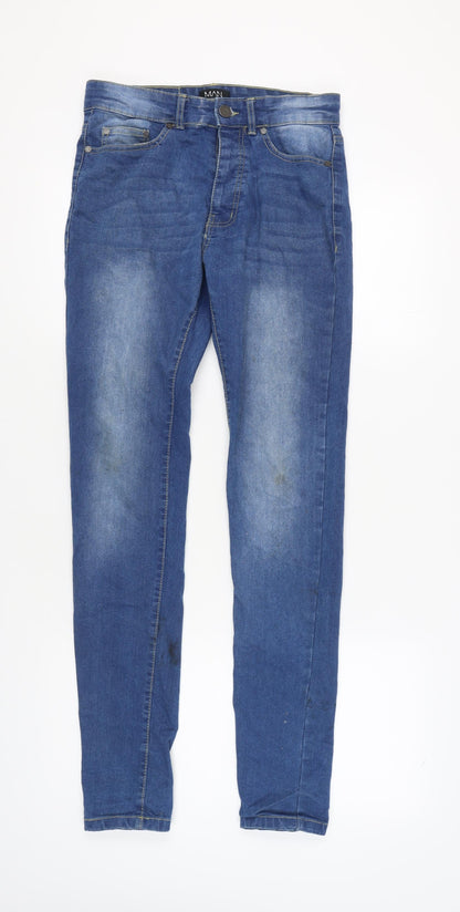 Mens UK Size 30 boohooMAN Slim Fit Skinny Blue Jeans