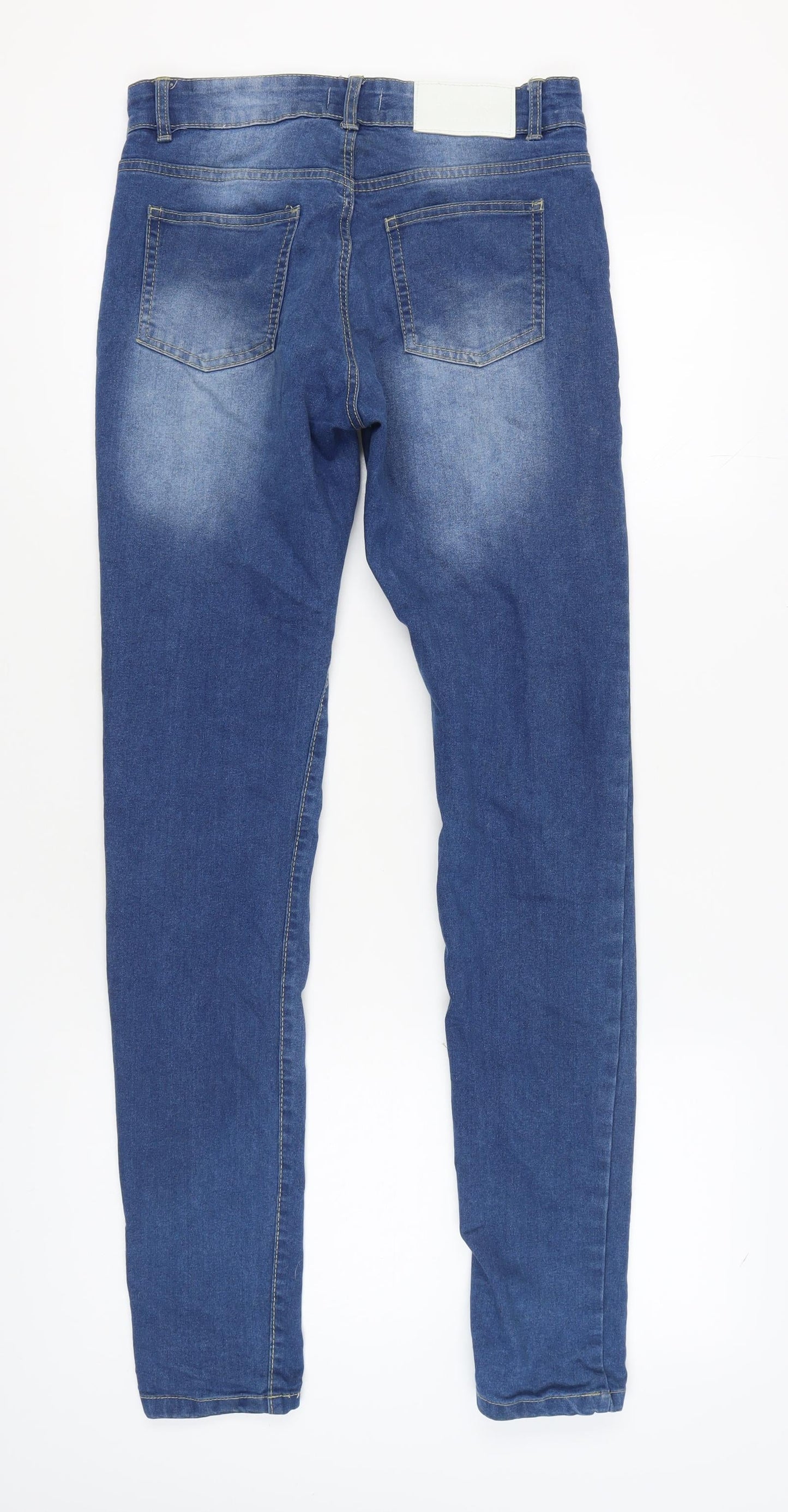 Mens UK Size 30 boohooMAN Slim Fit Skinny Blue Jeans