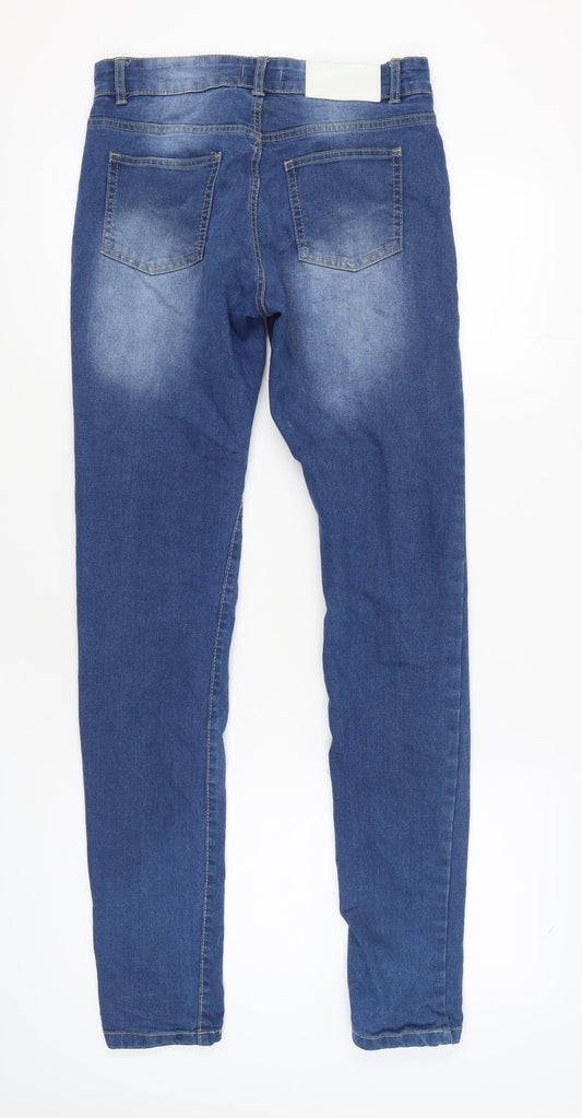 boohooMAN Men's Blue Slim Fit Skinny Jeans Size 30