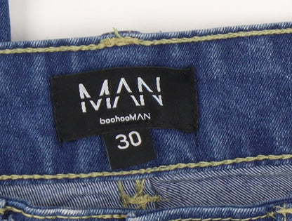 Mens UK Size 30 boohooMAN Slim Fit Skinny Blue Jeans