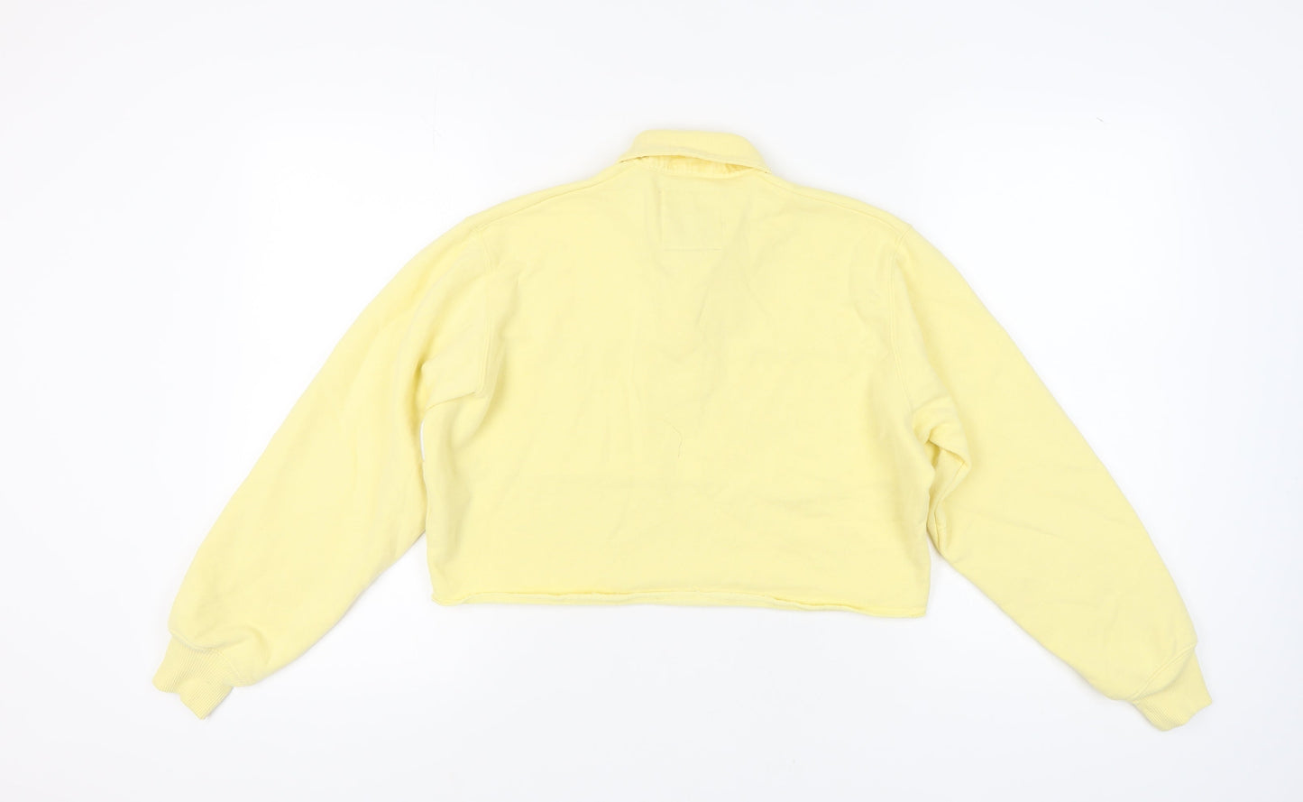 Hollister Women's Yellow Colourblock XS Pullover Sweatshirt