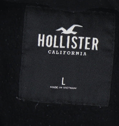 Hollister Black Hoodie, Unisex Adults, L, Casual Comfort