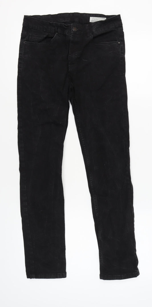 365 Men's Black Slim-Fit Denim Jeans W30