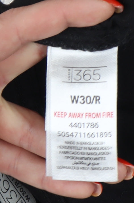 365 Men's Black Slim-Fit Denim Jeans W30