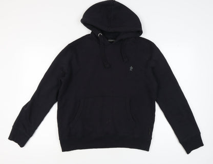 Mens UK Size M French Connection Black Pullover Hoodie