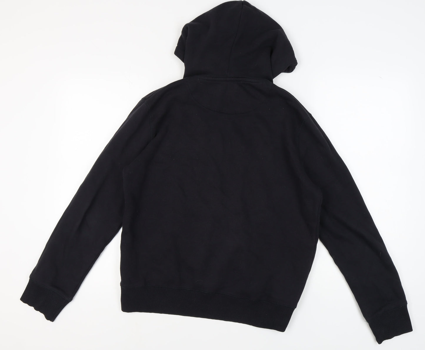 Mens UK Size M French Connection Black Pullover Hoodie