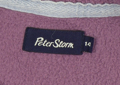 Peter Storm Women's Purple Fleece Pullover Sweatshirt Size 14