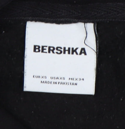 Bershka Women's Black XS Pullover Hoodie