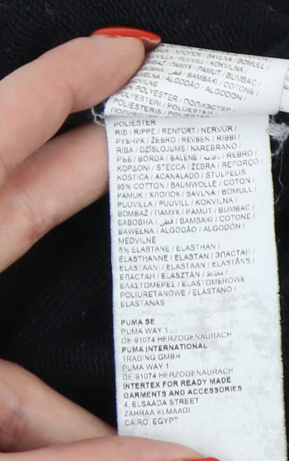 Puma Women's Black Full Zip Hoodie S