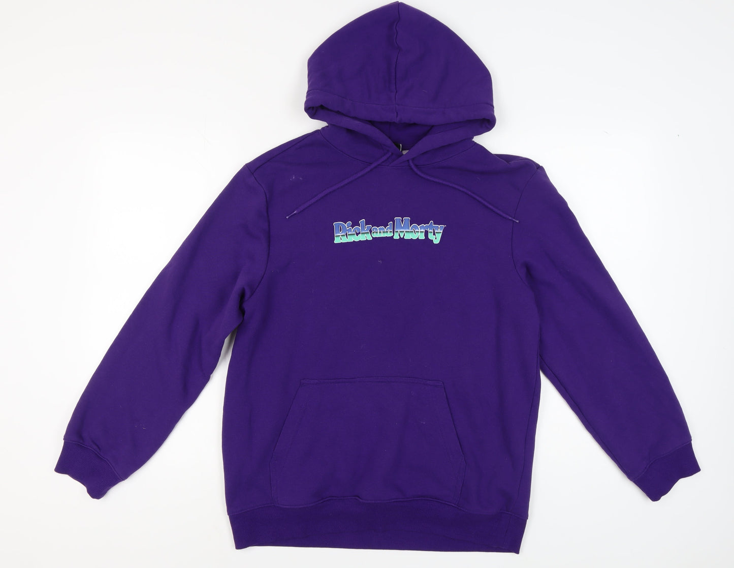 Unisex Adults UK Size M H&M Purple Pullover Hoodie