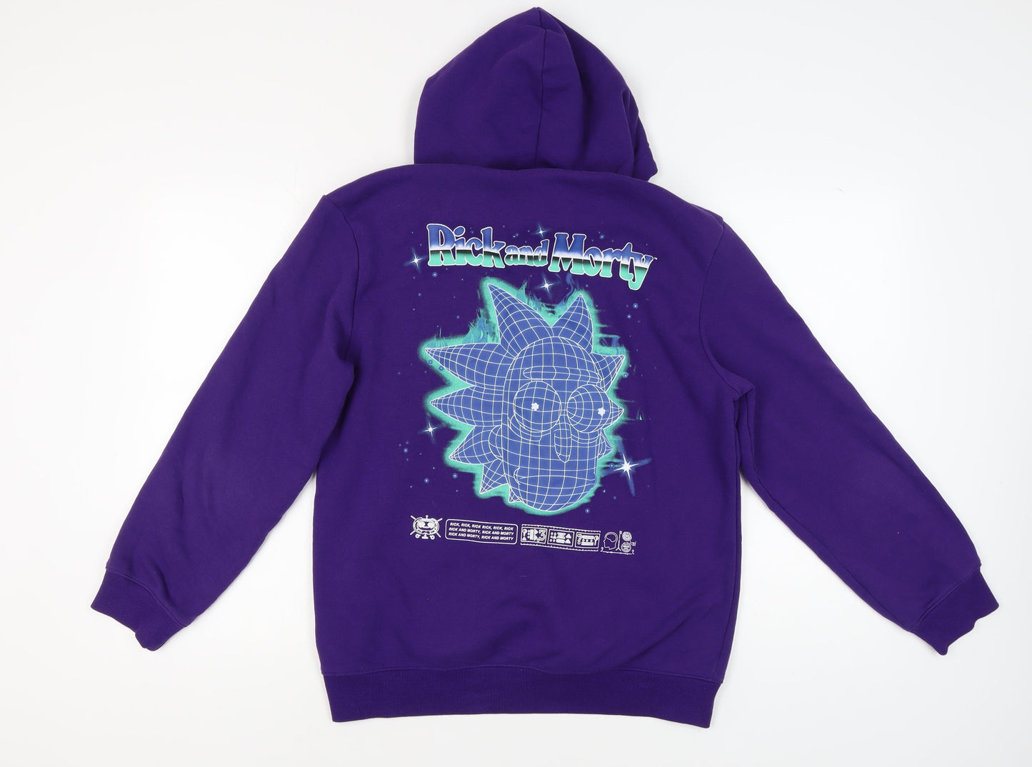 Unisex Adults UK Size M H&M Purple Pullover Hoodie