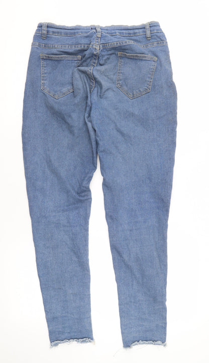 ChicMe Women's Blue Distressed Skinny Jeans XL
