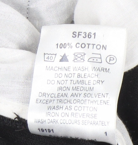 Premier Man Men's Black Corduroy Trousers Size 48