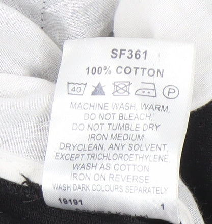 Premier Man Men's Black Corduroy Trousers Size 48