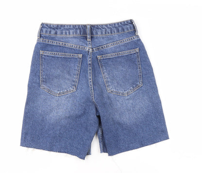 H&M Women's Blue Cut-Off Denim Shorts Size 6