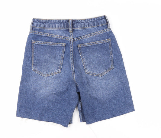 H&M Women's Blue Cut-Off Denim Shorts Size 6