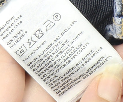 H&M Women's Blue Cut-Off Denim Shorts Size 6