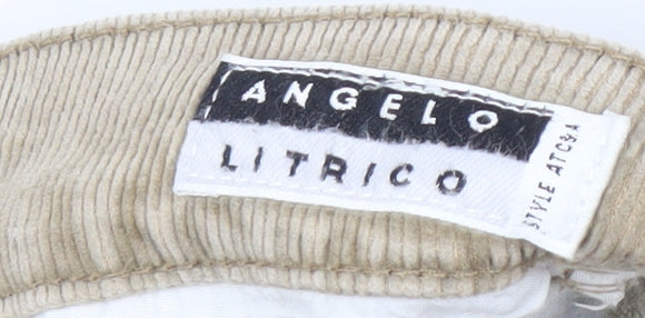 Angelo Litrico Men's Beige Corduroy Trousers 35x30