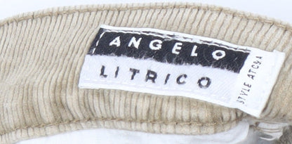 Angelo Litrico Men's Beige Corduroy Trousers 35x30