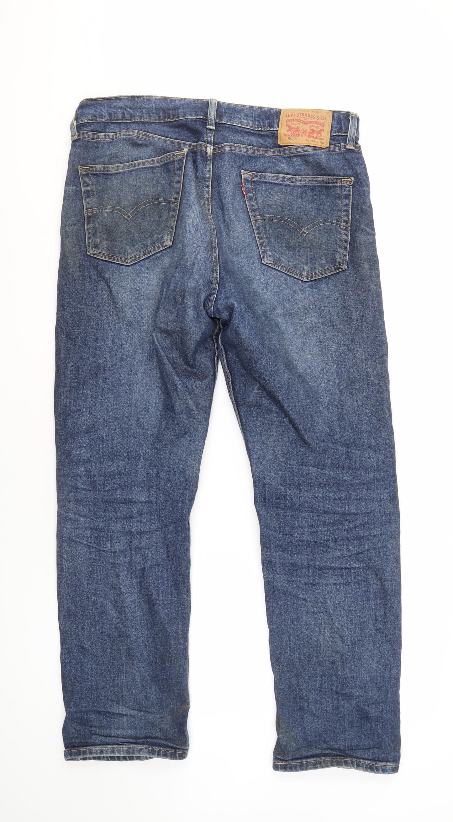 Levi's Men's Blue 501 Straight Jeans, Size 34