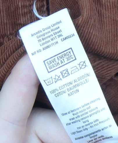 Dorothy Perkins Women's Brown Shirt Dress UK 8