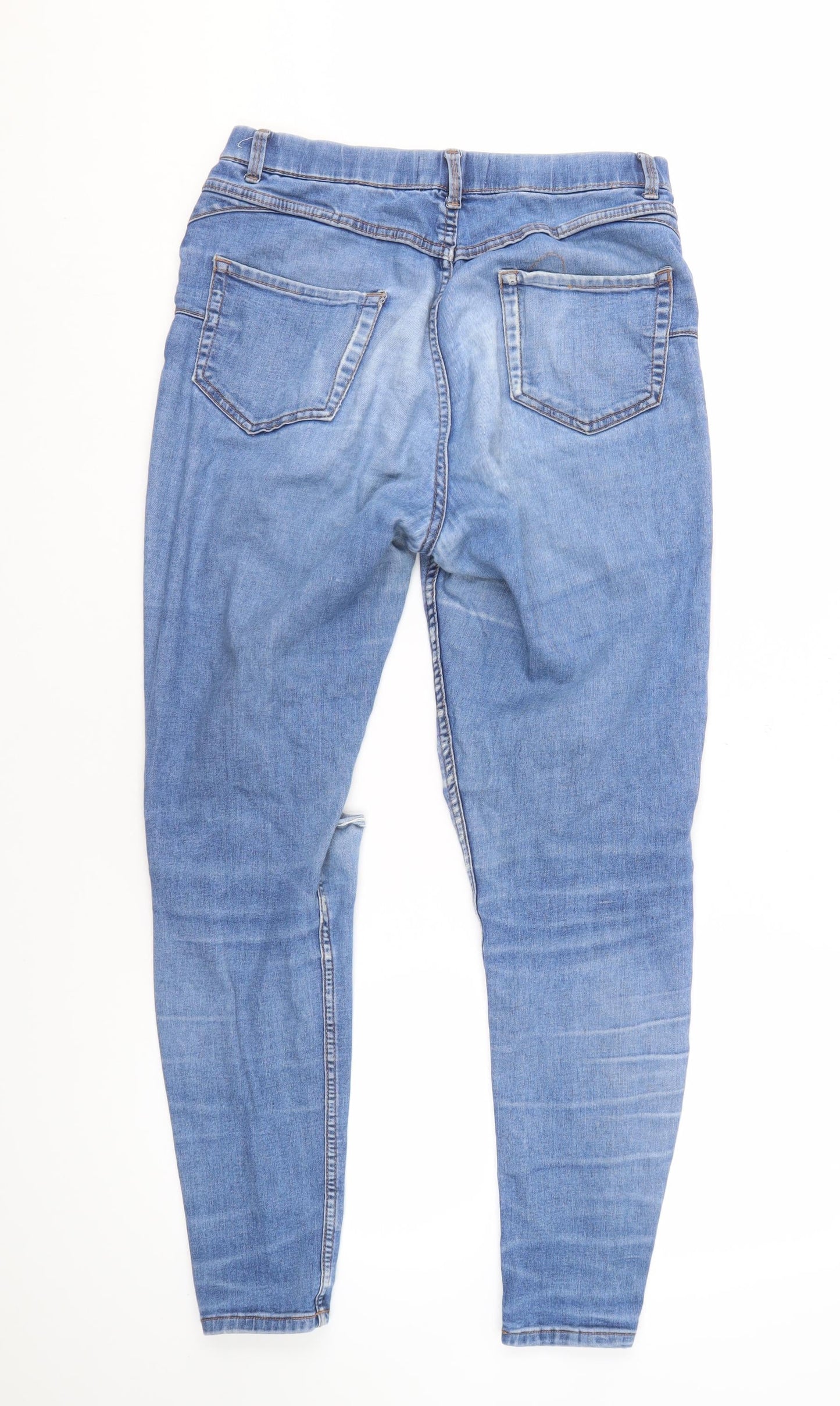 New Look Women's Blue Skinny Jeans Size 12