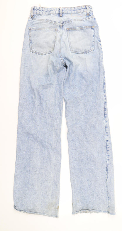 Zara Women's Blue Straight Leg Jeans Size 7