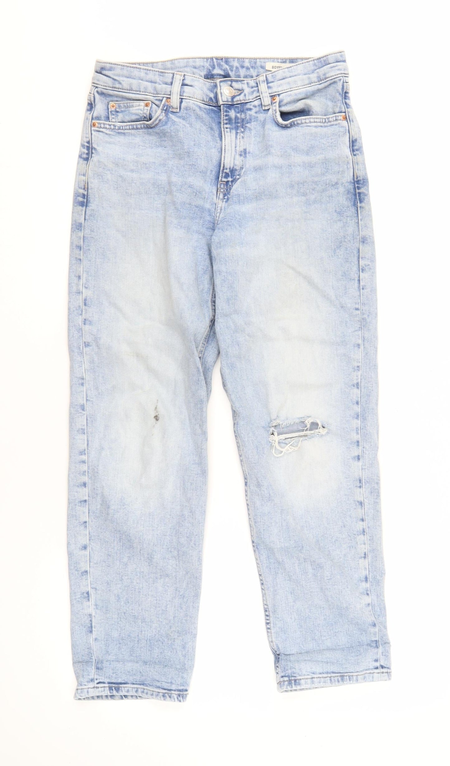 Womens UK Size 10 Marks and Spencer  Boyfriend Blue Jeans
