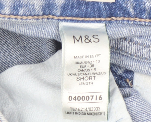Womens UK Size 10 Marks and Spencer  Boyfriend Blue Jeans