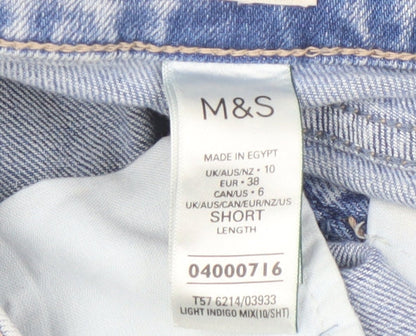 Womens UK Size 10 Marks and Spencer  Boyfriend Blue Jeans