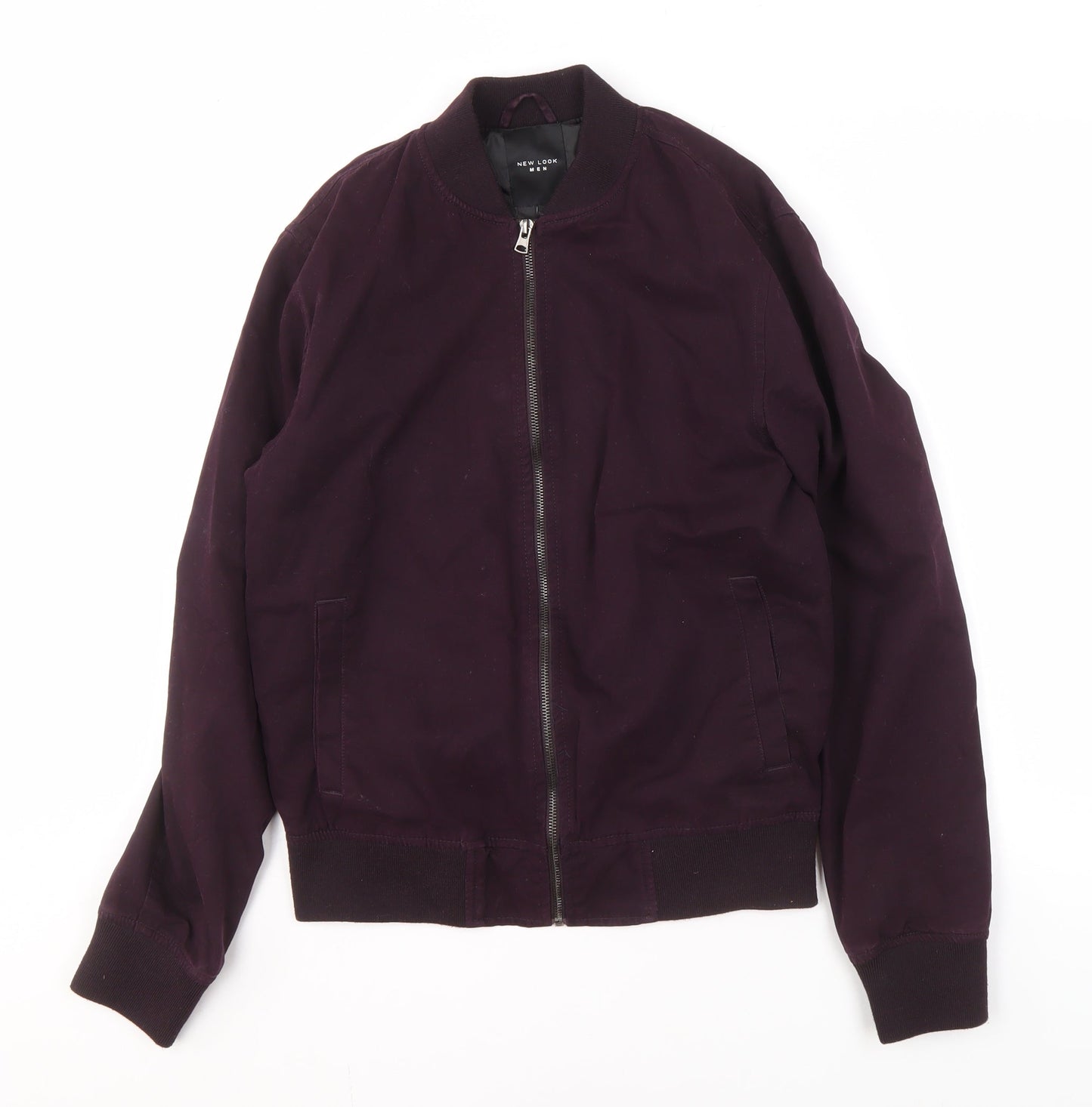 Mens UK Size S New Look Purple Bomber Jacket