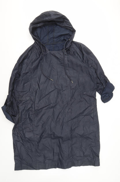 Womens UK Size L Marks and Spencer Blue Anorak Coat