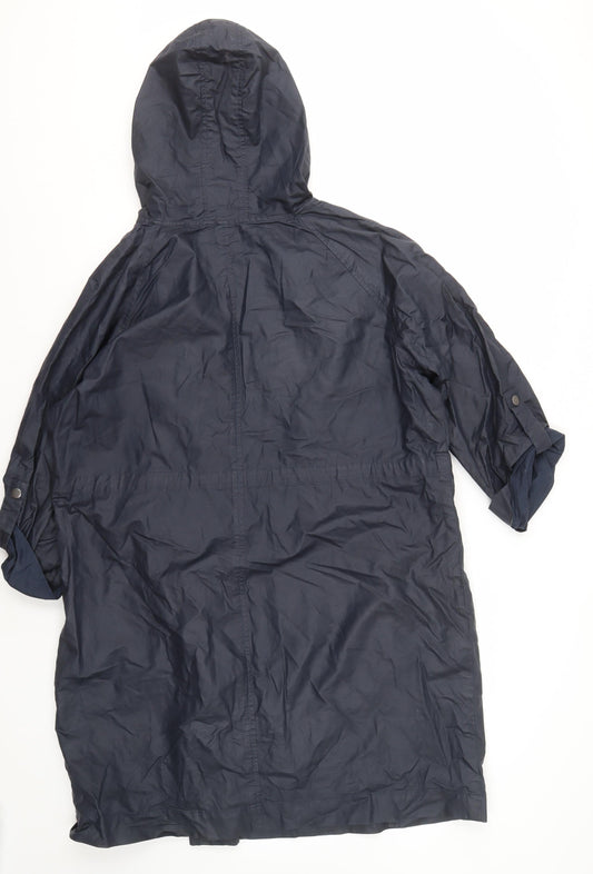Womens UK Size L Marks and Spencer Blue Anorak Coat