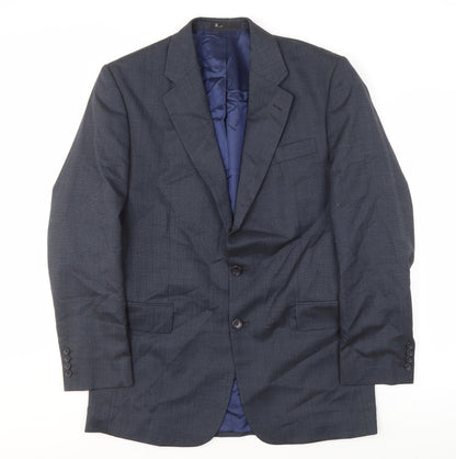 BHS Men's Blue Suit Jacket, 40in, Long, Business Formal