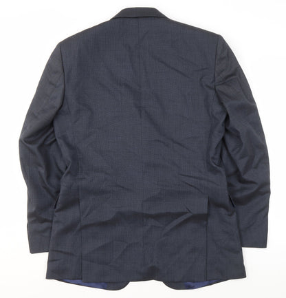 BHS Men's Blue Suit Jacket, 40in, Long, Business Formal