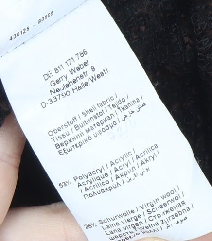 Gerry Weber Women’s Black Acrylic Wool Jacket Size 12