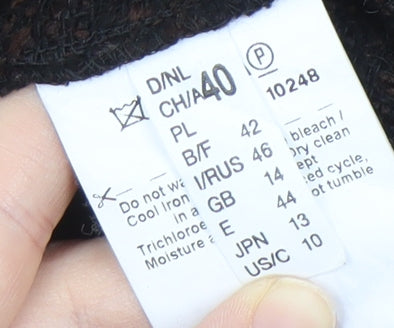 Gerry Weber Women’s Black Acrylic Wool Jacket Size 12